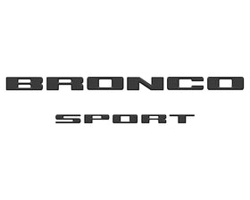 TufSkinz lifestyle image of Bronco Sport with overlays showcasing enhanced curb appeal