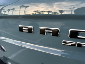TufSkinz front view of rear liftgate letters showing precise fit and refreshed look