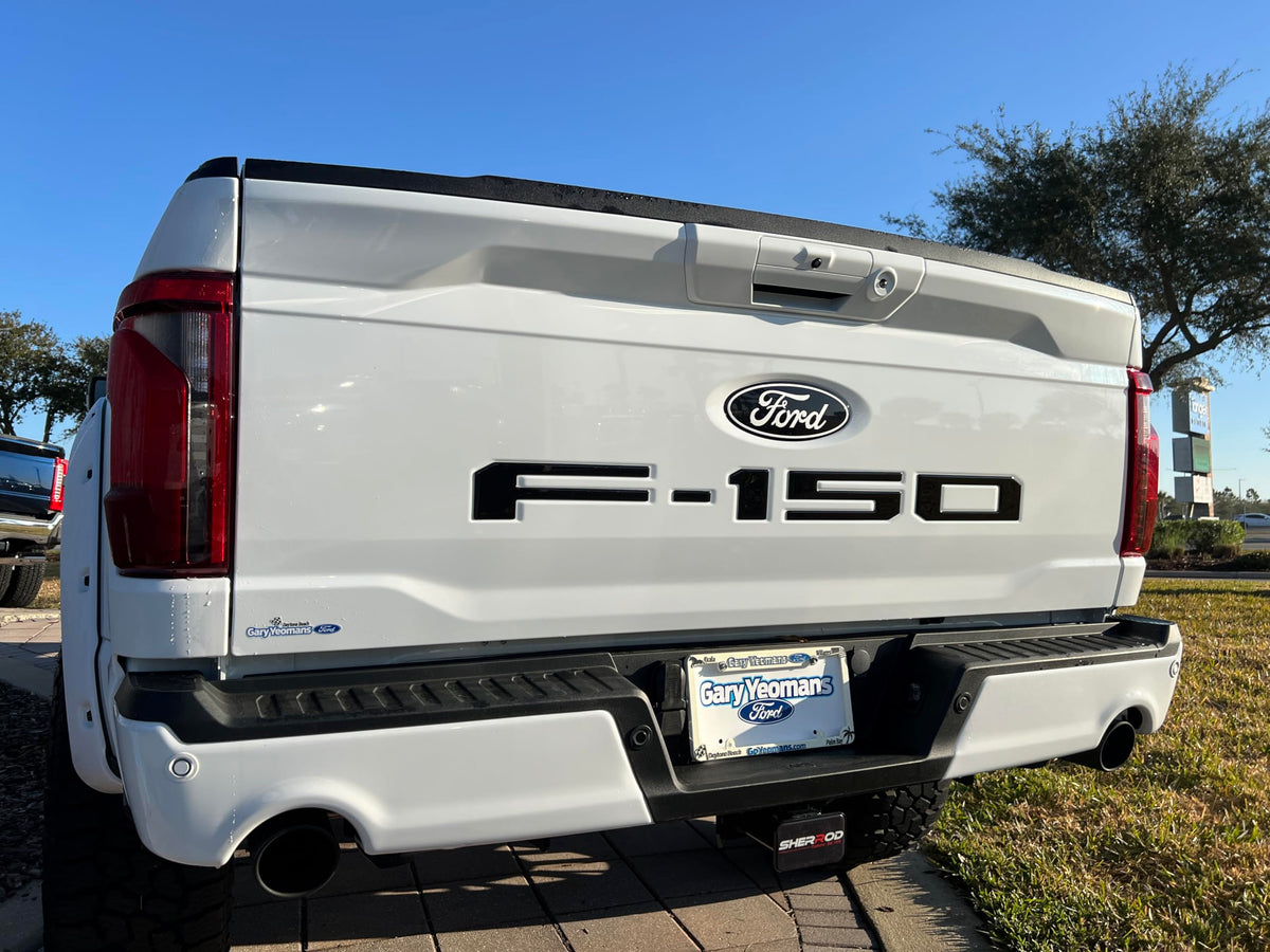TufSkinz front packaging showing OEM-fit letters and color options for F-150