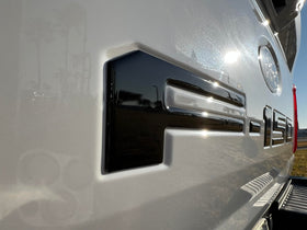 TufSkinz letters installed on F-150 tailgate showing improved rear styling