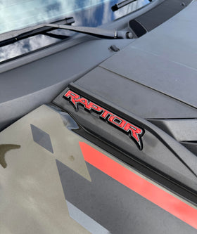TufSkinz front-view emblem insert showing precise fit and clean styling benefit