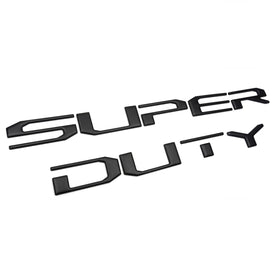 TufSkinz size scale with ruler showing exact fit for Super Duty letters