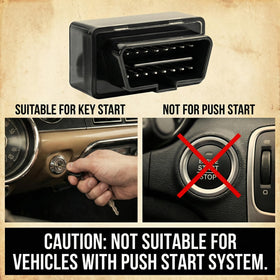 TuhrcIppwrs OBD II programming tool inserted near port demonstrating simple DIY setup benefit
