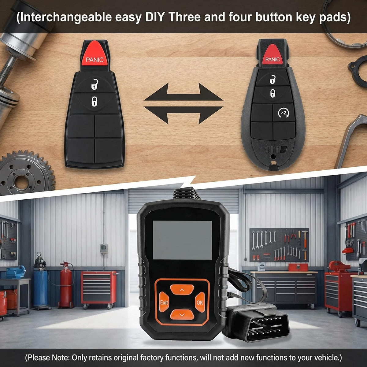 TuhrcIppwrs remote held in hand to show compact size and easy carry for truck owners