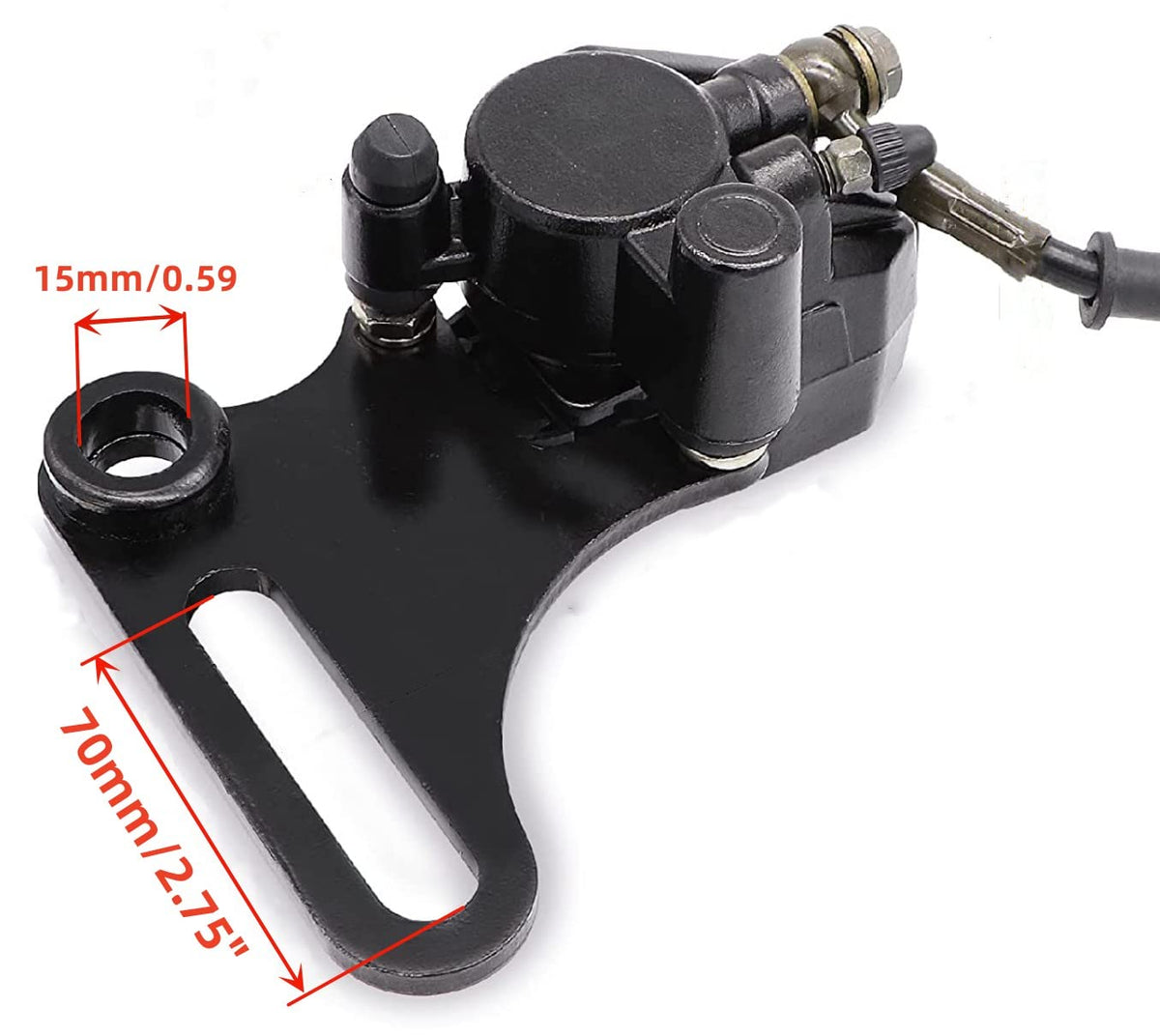 Tuijodaix replacement brake pads showing size and surface for reliable stopping