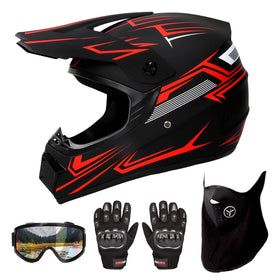 Tuiowkm front view red helmet showing full-face protection and clear design benefits