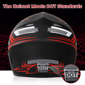 Tuiowkm visor close-up highlighting reinforced sun visor for debris protection