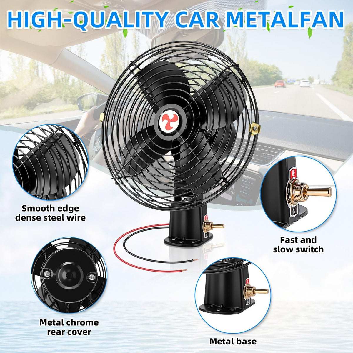 Tujoe motor and two-speed switch detail showing easy control and reliable performance benefit