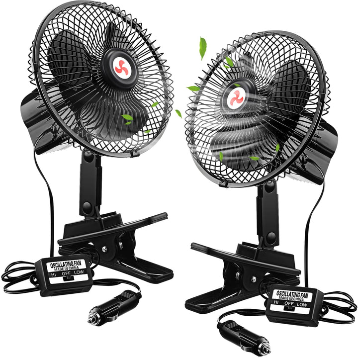 Tujoe front view of both fans showing compact dual set and clear airflow benefit