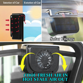 Tujoe installed on car window demonstrating hands-free exhaust and cooler cabin