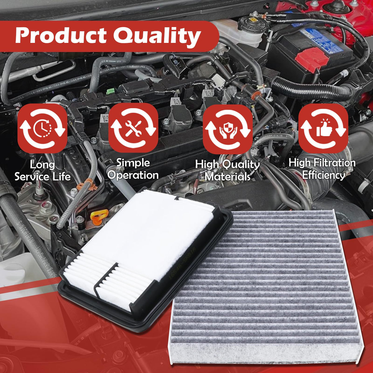 TuLeYiLe cabin filter positioned in HVAC slot improving passenger air