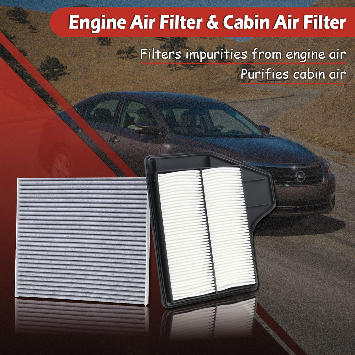 TuLeYiLe engine filter grille close-up showing durable media for engine protection