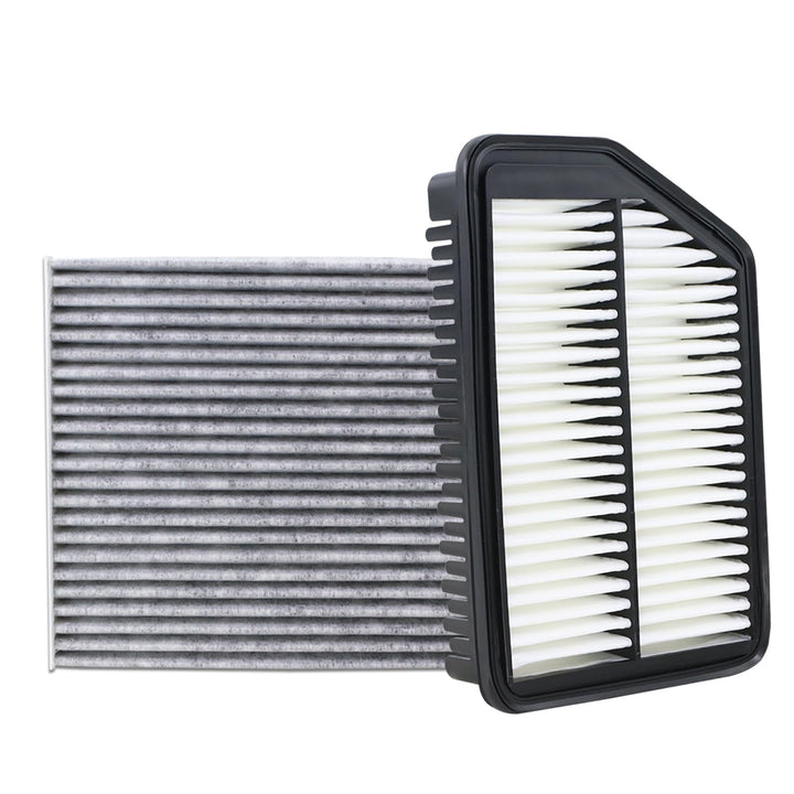 TuLeYiLe front packaging showing both engine and cabin filters, clear compatibility benefit
