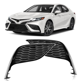 TULMTT front fog cover front view showcasing glossy finish and OEM fit