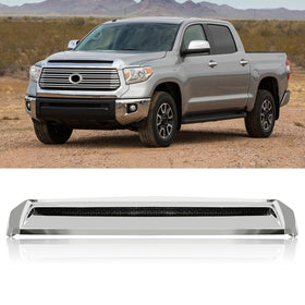 TULMTT front view hood bulge molding showing sleek chrome finish and improved styling