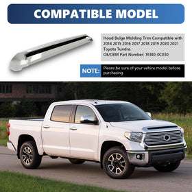 TULMTT side profile fitted on Tundra hood demonstrating precise OE-compatible fit