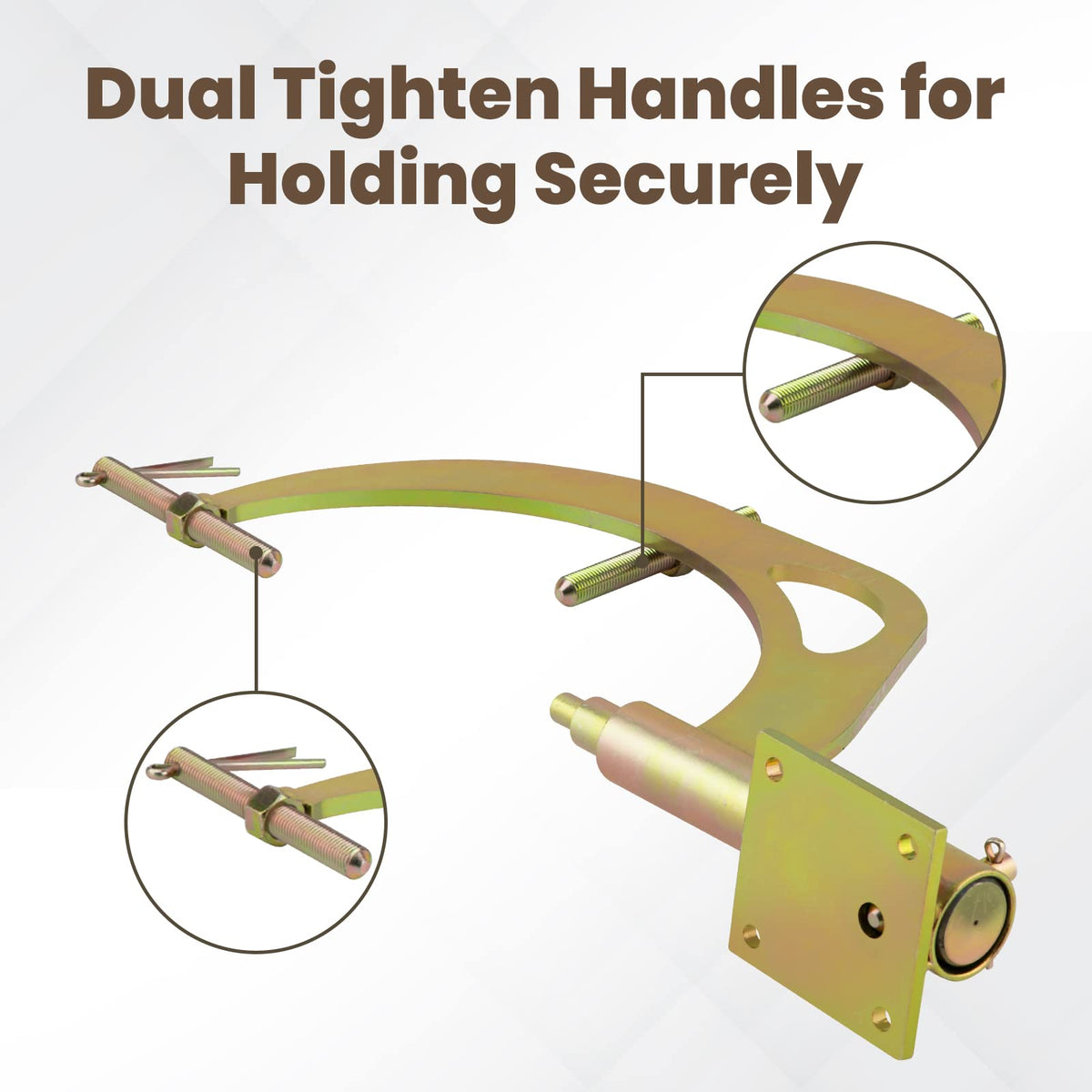 Tuningsworld J-8763-B close-up of dual tightening handles for ergonomic access