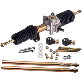 Tuningsworld front view of rack and pinion showing full assembly and fitment benefits