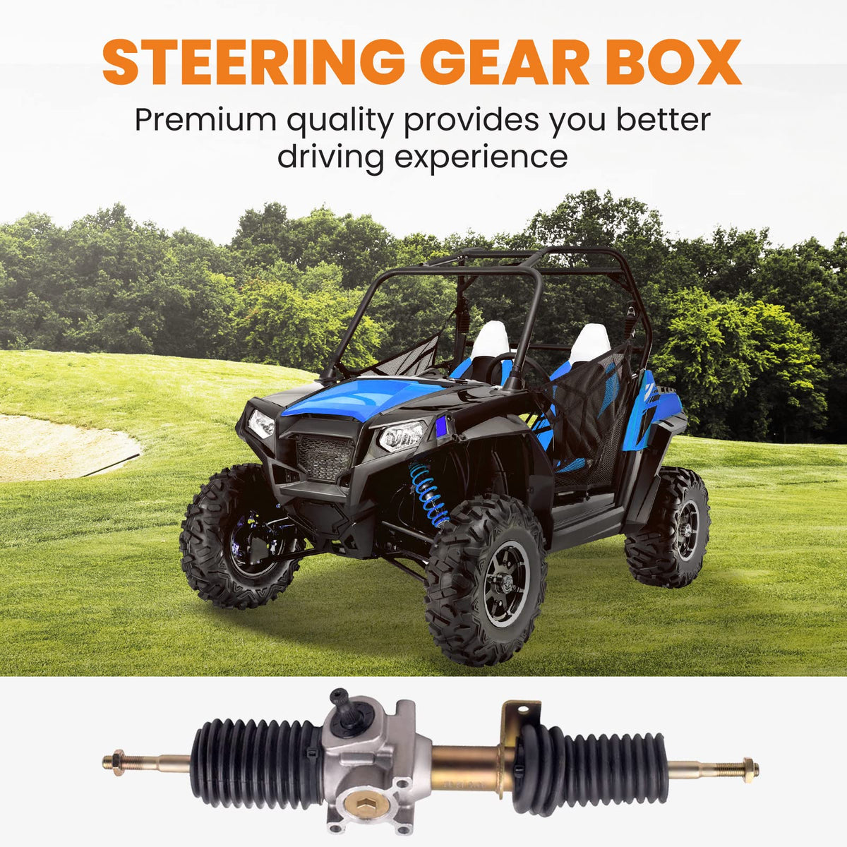 Tuningsworld heavy-duty tie rod end detail showing reinforced joint for longer life