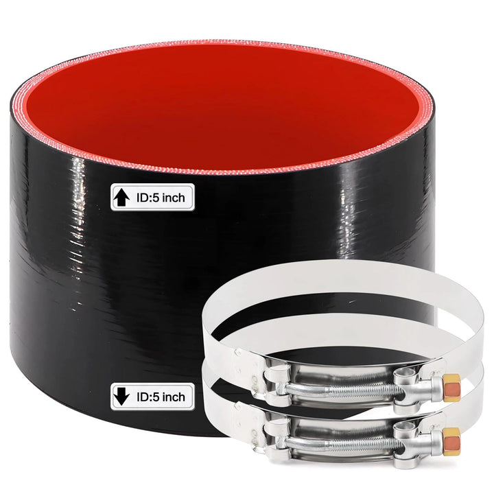 TuoLauthon front view of 5-inch silicone coupler showing fit and finish benefits