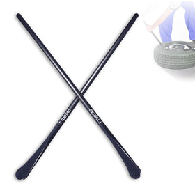 TUOTAO front view of two 30-inch tire irons showing robust build and length advantage