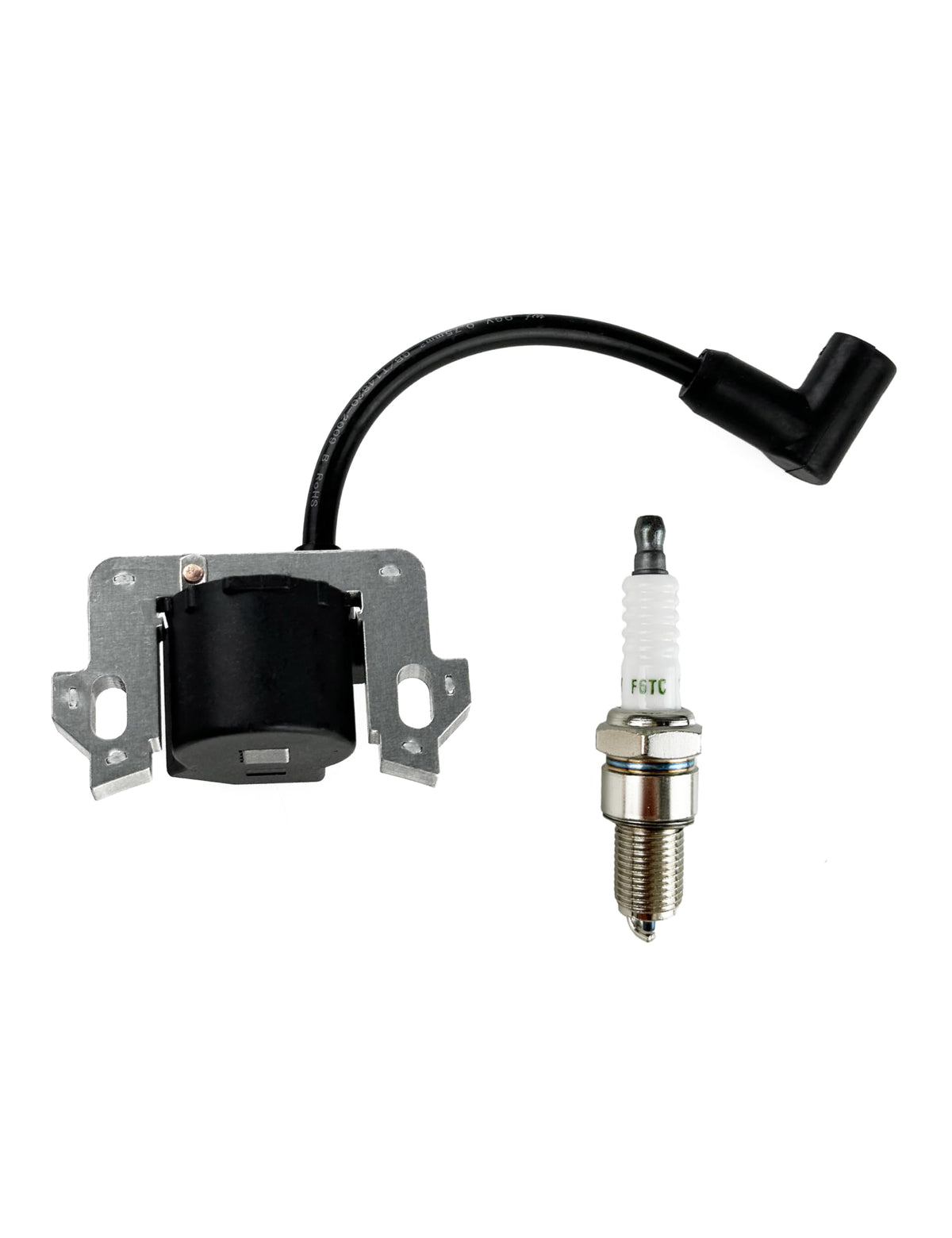 TURBOTUNITY ignition coil front view showing compact design and plug fit