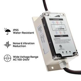 TURBRO installed in an RV air conditioner system to enable smoother AC startup