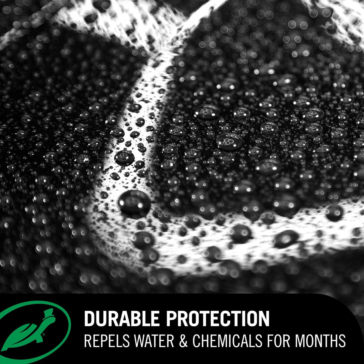 Turtle Wax close-up of black paint finish showing deep gloss