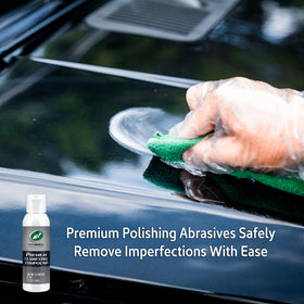 Turtle Wax non-linting cloths and gloves laid out for clean application