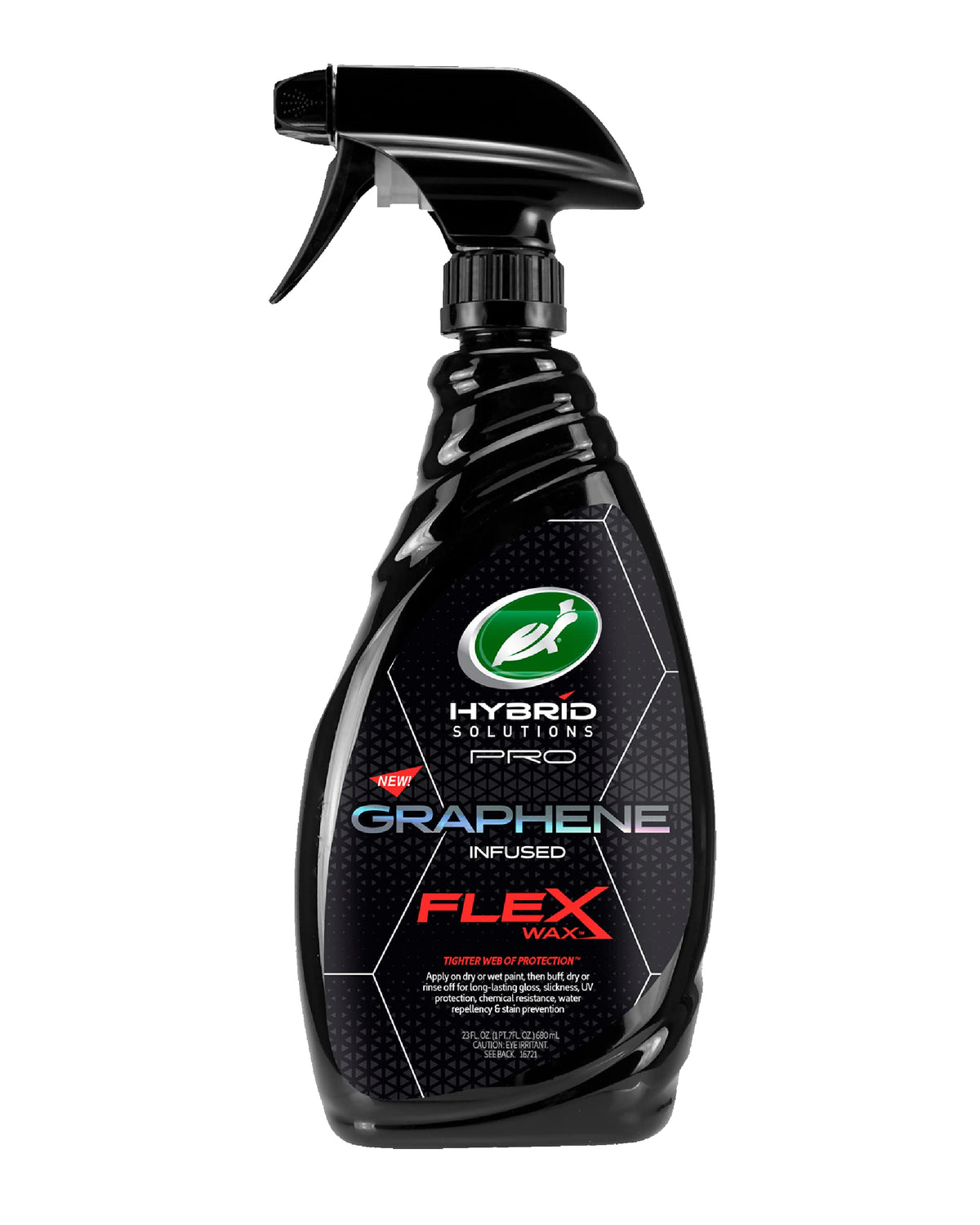 Turtle Wax 23 oz front label showing product name and features for quick identification