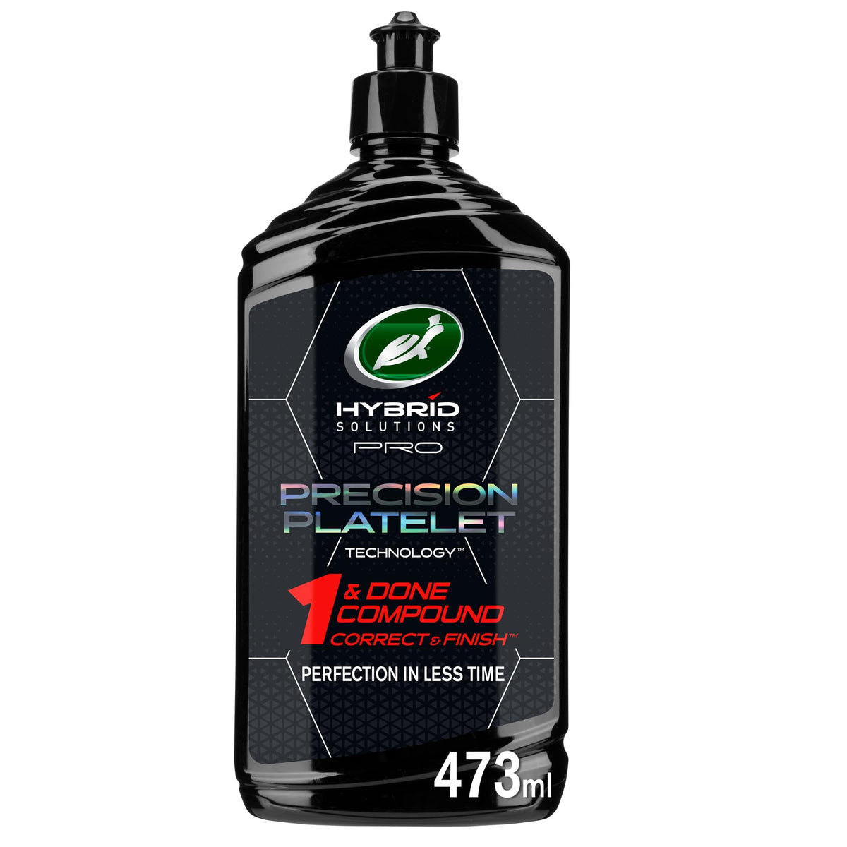 Turtle Wax front label bottle showing product identity and professional look