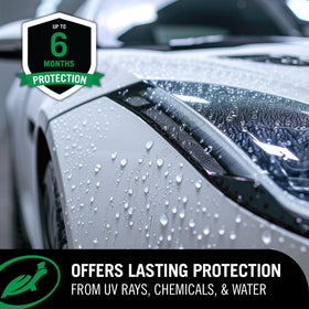Turtle Wax ICE close-up of glossy paint finish showing deep reflective shine