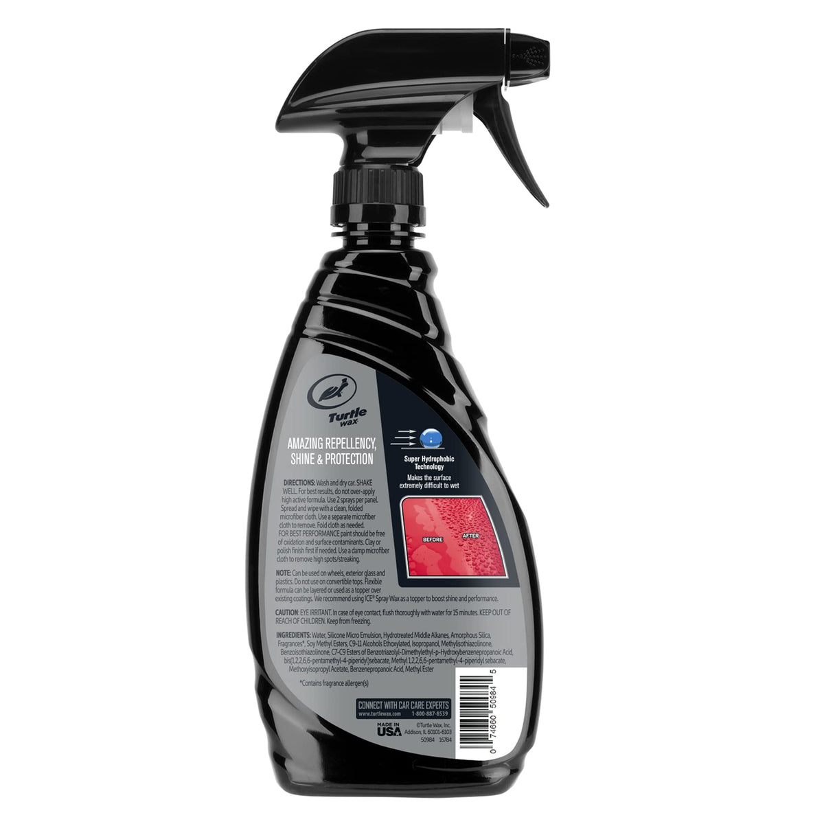Turtle Wax ICE spray nozzle closeup ensuring even mist application benefit