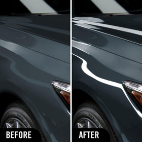 Turtle Wax ICE spraying on a panel demonstrating easy application and fast shine