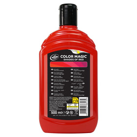 Shiny red car after Turtle Wax treatment showcasing vibrant finish