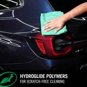 Turtle Wax microfiber wiping action lifting dirt and preventing swirls