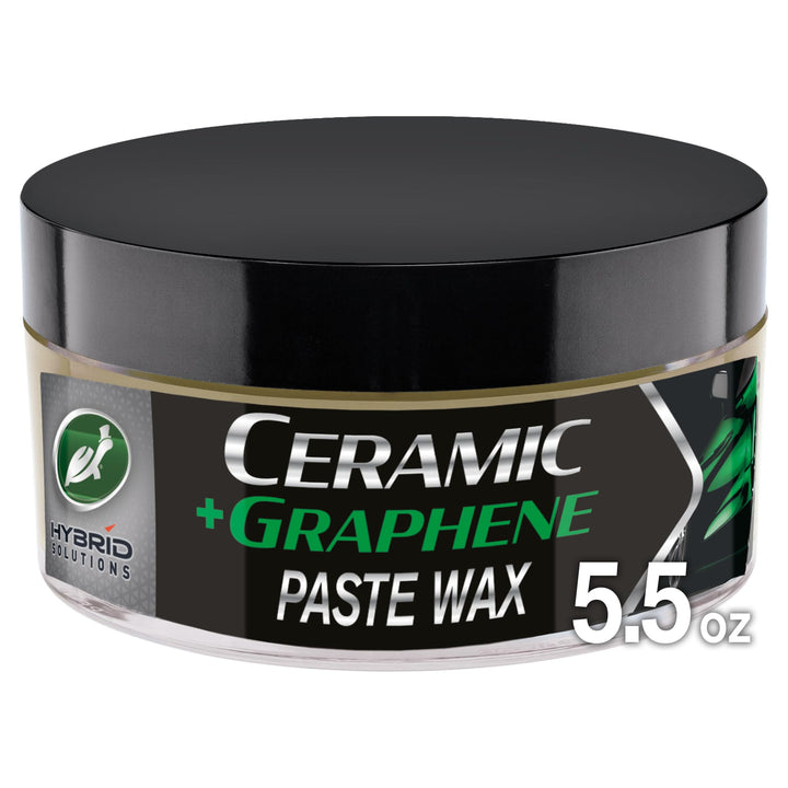 Turtle Wax paste wax container front showing label and glossy promise