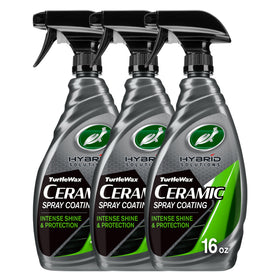 Turtle Wax spray bottle front view showing label and application ease