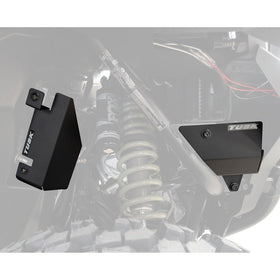 TUSK front view of AC line shield showing fit and protection benefit