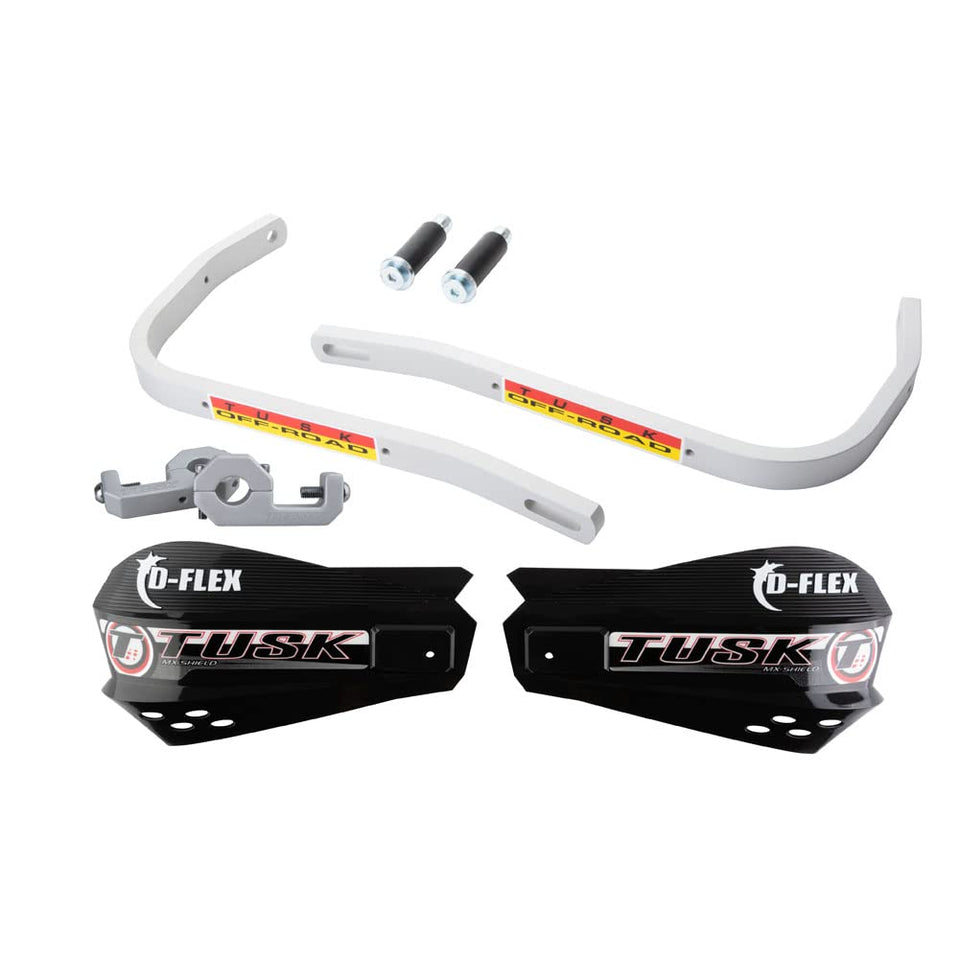 TUSK D‑Flex front view showing shield and aluminum guard protecting levers