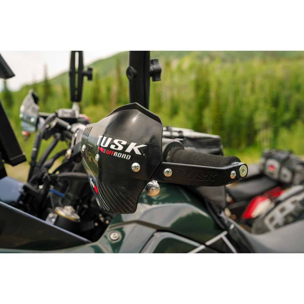TUSK close-up of aluminum bar bend showing large lever clearance and rugged finish