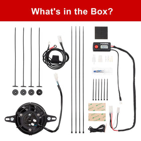 TUSK fan kit installed on a UTV showing enhanced cooling during off-road use benefit