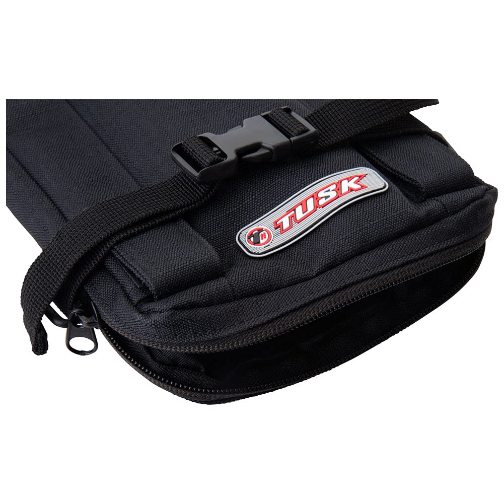 TUSK fender pack mounted on bike in trail setting for convenient access