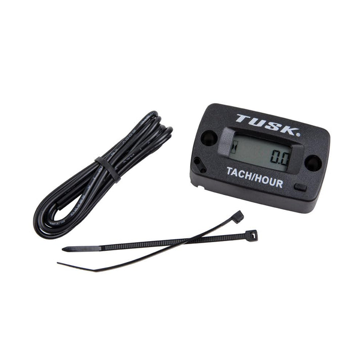 TUSK front-facing gauge showing clear RPM and hour readings for quick checks