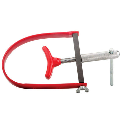 TUSK front view flywheel holder showing fit and stability for easier rotor service