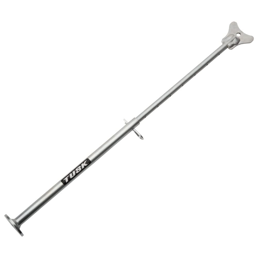 TUSK MotoCrutch adjustment closeup with pin and increments for precise fit benefit