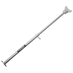 TUSK MotoCrutch adjustment closeup with pin and increments for precise fit benefit