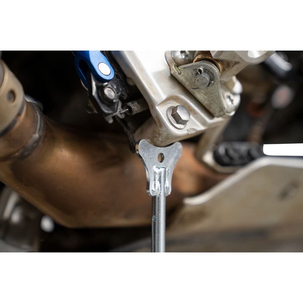 TUSK MotoCrutch welded-joint detail showing heavy-duty construction strength benefit