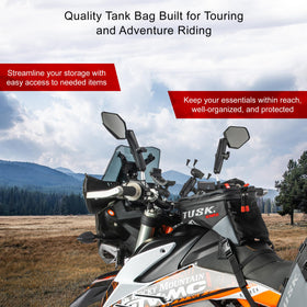 TUSK Olympus rain cover stowed inside for quick weather protection