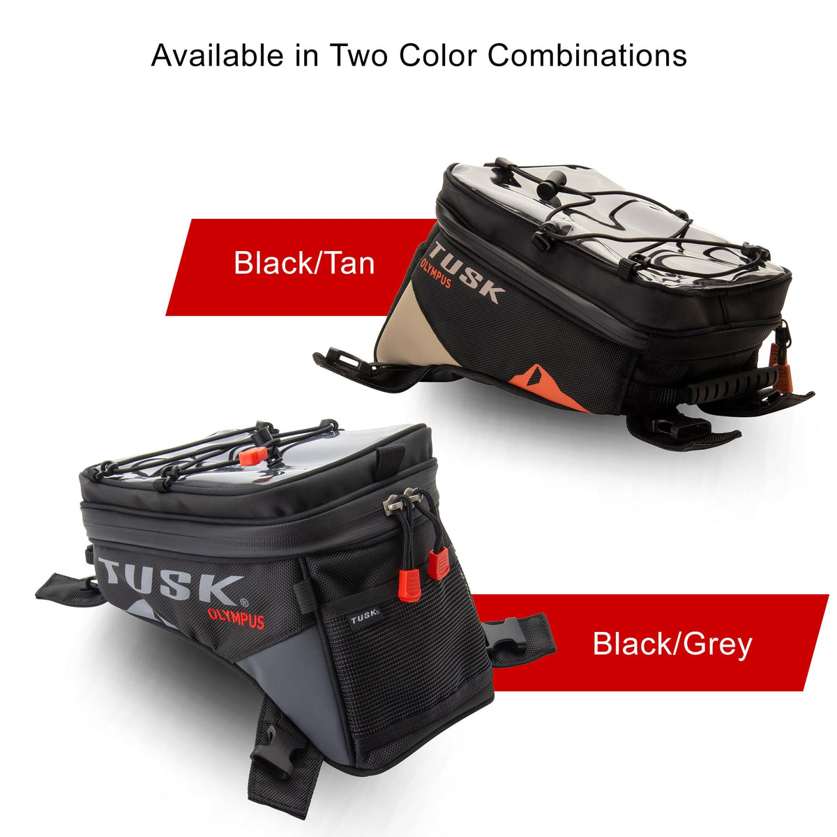 TUSK Olympus clear top pocket with phone visible for navigation